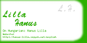 lilla hanus business card